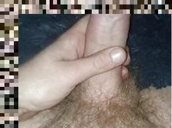 Young guy jerking his HARD cock????