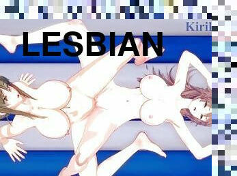 lesbienne, anime, hentai, 3d