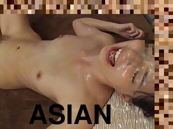 asia, berambut, mainan, bintang-porno, jepang, creampie-ejakulasi-di-dalam-vagina-atau-anus-dan-keluarnya-tetesan-sperma, berhubungan-dengan-wajah, payudara-kecil