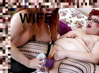 Wife And Her Teenage Girlfriend Fist Each Other While Her Husband Is At Work