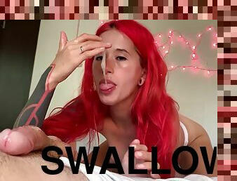 Cumshot Compilation Of Redhead Alt Girl Nora Redmain -facial Cum In Mouth Cum On Tits Cum Swallow