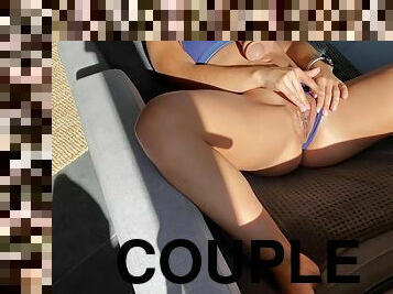 Fit Couple Having 5 Orgasms On A Sunny Riding Afternoon - He Came 3 Times