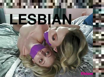 lesbo-lesbian, bdsm, blondi, fetissi, sidonta