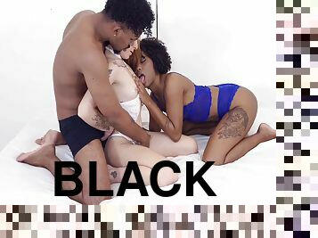 cul, amateur, ébène, énorme-bite, interracial, black, trio, pieds, lingerie, fétiche