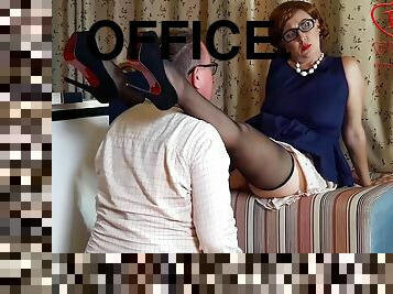 Office Domination, Femdom, Enf, Lady Boss And Employee Pussy Lick. Do You Want To Be My Employee? 1