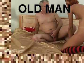 Enjoyable teen and old man jaw-dropping porn clip