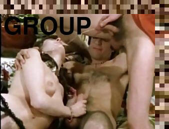 ejaculation-sur-le-corps, ados, hardcore, vintage, classique, sexe-de-groupe, coquine