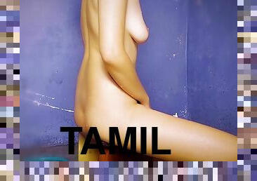Horny Lily - Tamil Step Daughter My Aunty In Village Home Big Tits, Big Ass Taking A Bath Playing With Her Little Pussy