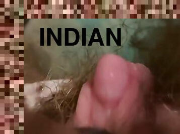 berambut, vagina-pussy, amatir, hindu, bersetubuh, seorang-diri, basah