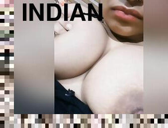 Exclusive- Cute Indian Girl Showing Her Boobs And Pussy Fingering Part 1