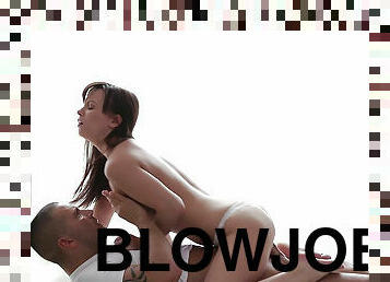 blowjob-seks-dengan-mengisap-penis, remaja, kaki, sperma, normal, fetish-benda-yang-dapat-meningkatkan-gairah-sex, berambut-cokelat