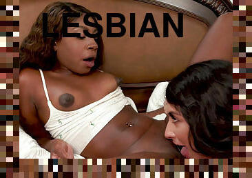 BFFs Amari Anne and Angeline Red try lesbian sex