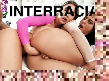 anal, polla-enorme, interracial, juguete, trío, pelotas