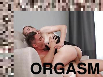 orgasm, gigantisk-kuk, fingerknull, piercad, brunett, flexibel