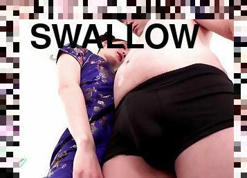 Suzu honjo swallows cum