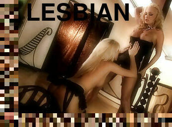 mastubasi, lesbian-lesbian, berambut-pirang, normal