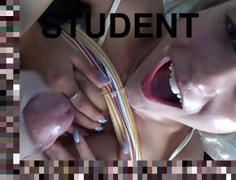 student, lärare, amatör, brudar, cumshot, tonåring, hardcore, deepthroat, naturlig, petit