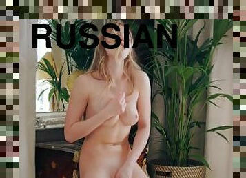 masturbacja, rosyjskie, palcówki, blondynka, solo, świetne