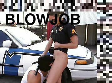 Woman in uniform needs a good fuck