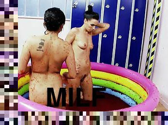Two MILF Stunners And Their Very Kinky Naked Fun Games