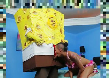 SpongeBob Fucks Black Girl