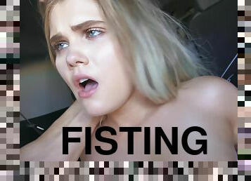 fisting, orgazem, muca, fafanje, noro, fingering, pov, blond, brutalno, jajca