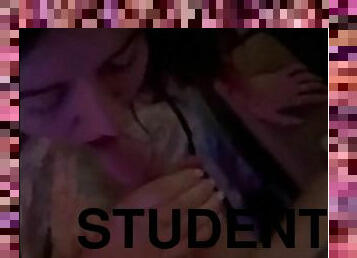 Very hard student orgy at home