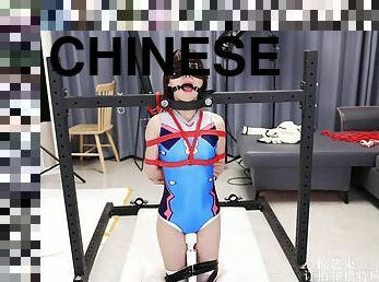 asiatisk, leksak, bdsm, strumpor, maskiner, fetisch, ensam, kinesisk, bondage, brunett