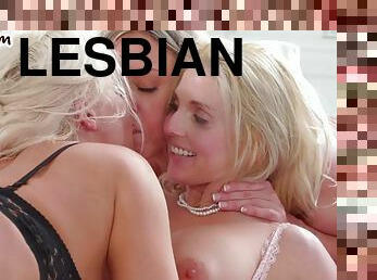 Lesbian Threesome Big Tit MILF Chicks Eating Pussy