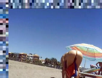 Inviting Mom Perfect Bum On Nude Beach Hidden Cam Caught