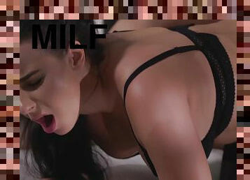 Sexy MILF Sophia Laure rides cock of stepson