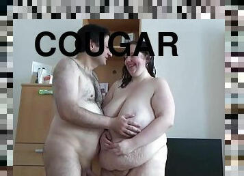 BBW Cougar Cries From Orgasm And Squirt
