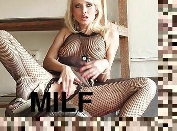 milf, leksak, fötter, blond, fetisch, ensam