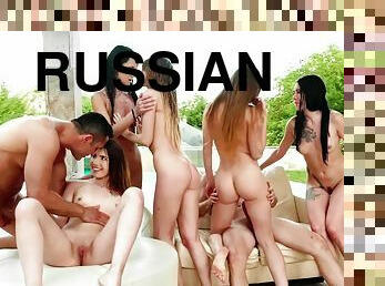 levrette, orgie, en-plein-air, fête, chatte-pussy, russe, amateur, anal, fellation, ejaculation-sur-le-corps