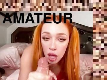 Carroty teen Lacey POV amateur porn
