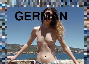 GERMAN SCOUT - Magaluf Holiday Teenager Candice Talk to Public Agent Casting - Reality
