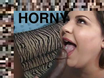 Horny BBW Bella Bendz hardcore interracial sex