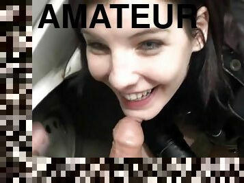 amatör, hemmagjord, deepthroat, par, pov, tjeckisk, exhibitionist