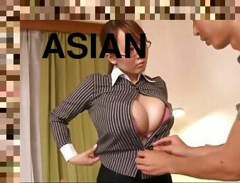 asiático, tetas-grandes, enorme, profesora, babes, mamada, madurita-caliente, japonés, zorra-slut, corrida