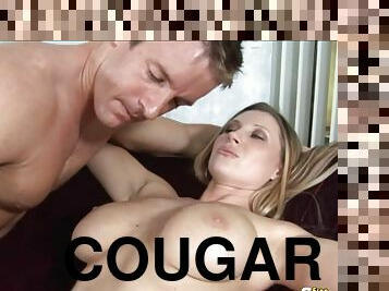 gros-nichons, mature, ejaculation-sur-le-corps, milf, hardcore, fou, blonde, cougar