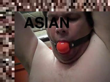 asiático, anal, babes, bdsm, escravo, loira, ação, amordaçando, escravidão, domínio