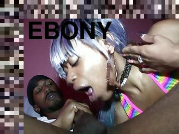 Naughty Ebony Babe Destiny Love Takes A Big Cock