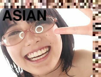 asiatique, baignade, lunettes, giclée, étudiante, ados, japonais, pute, ringard