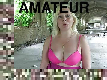 en-plein-air, amateur, maison, branlette, ejaculation-interne, point-de-vue, européenne, blonde, euro, tchèque