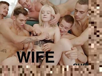 russin, ehefrau, anal-sex, blasen, junge, schwer, gangbang, doppelklicken, erste-zeit, blondine