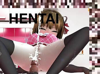 Hentai Hard Core Kitchen Sex Naughty 3d