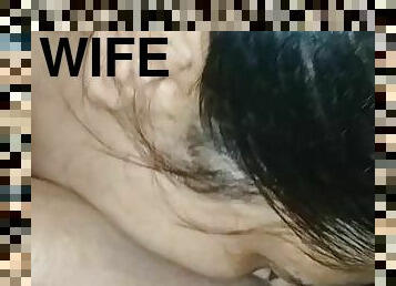 My wife is tuned up blowing penis and balls - Giving Head