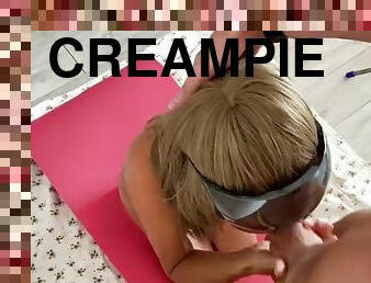 Oral creampie for cum swallowing granny deepthroat