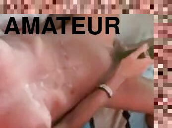 masturbation, publik, fru, amatör, gruppsex, strand