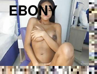 Teen ebony goddess with nice tits